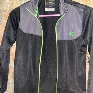 And1 jogging suit black green